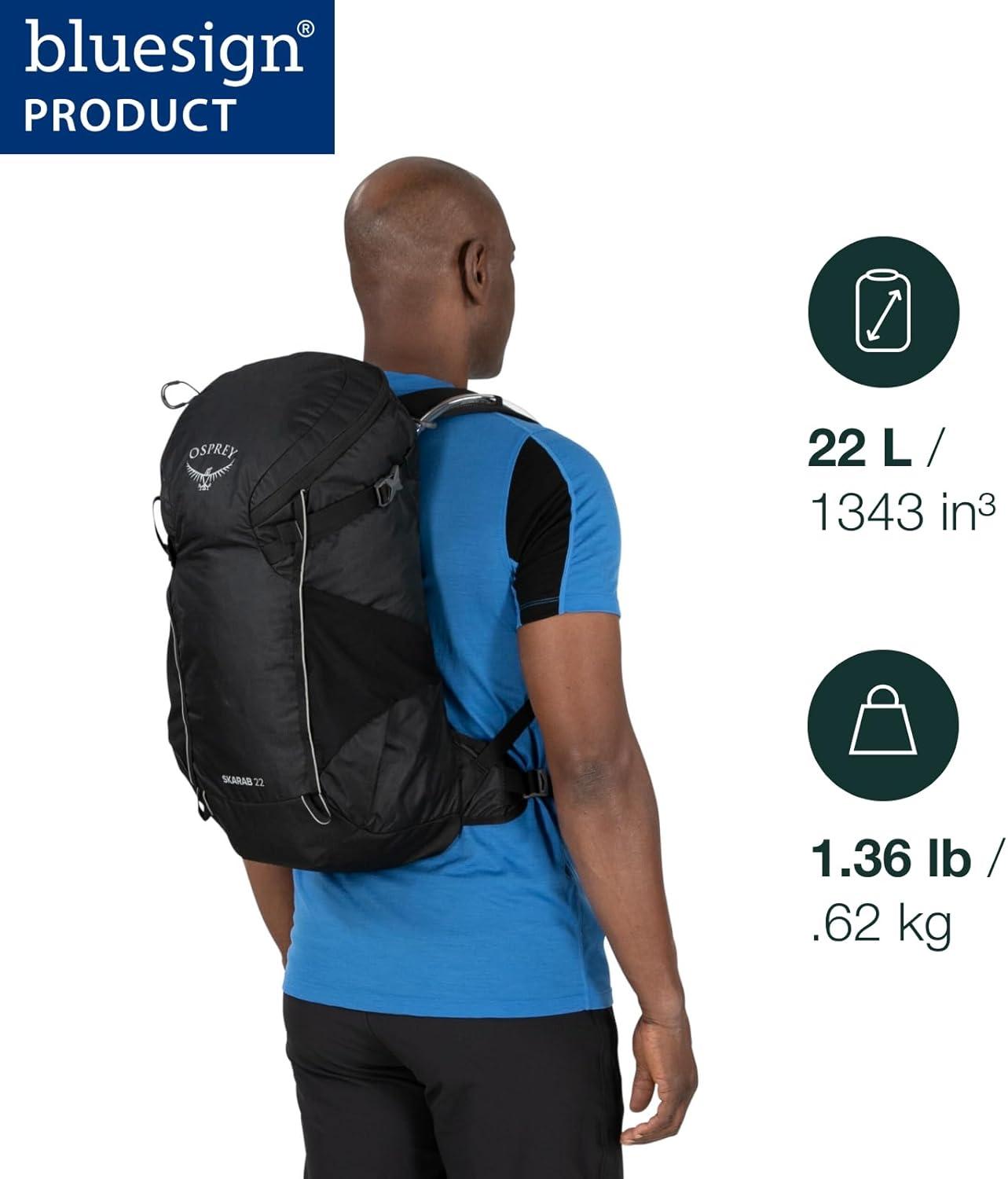 imageOsprey Skarab Mens Hiking Backpack with Hydraulics ReservoirFirestarter Orange