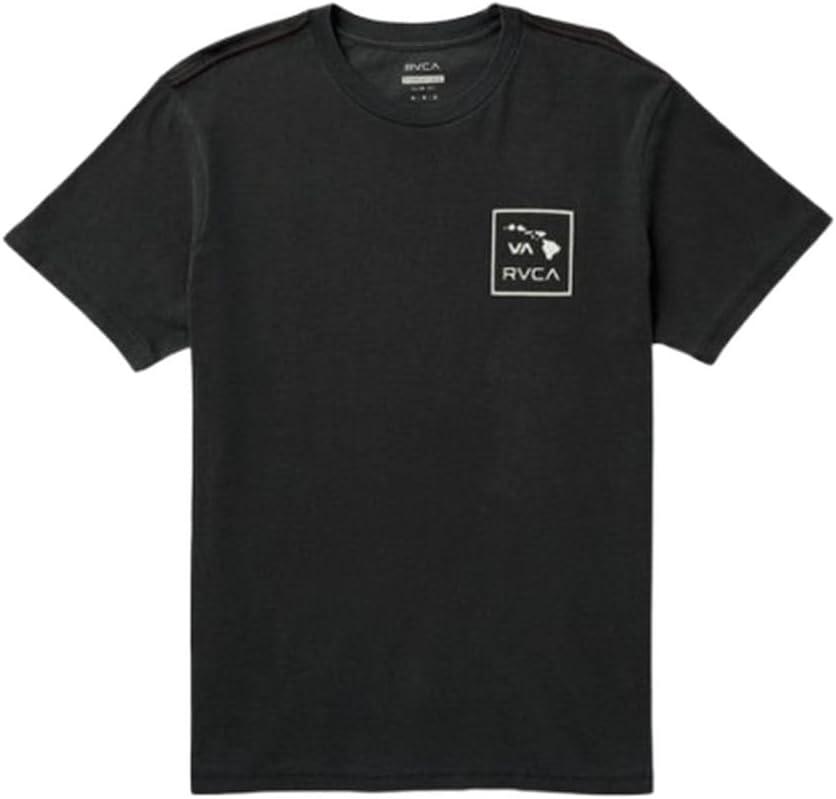 imageRVCA Mens Va All The Way Short SleeveVa Atw Hawaii Pirate Black