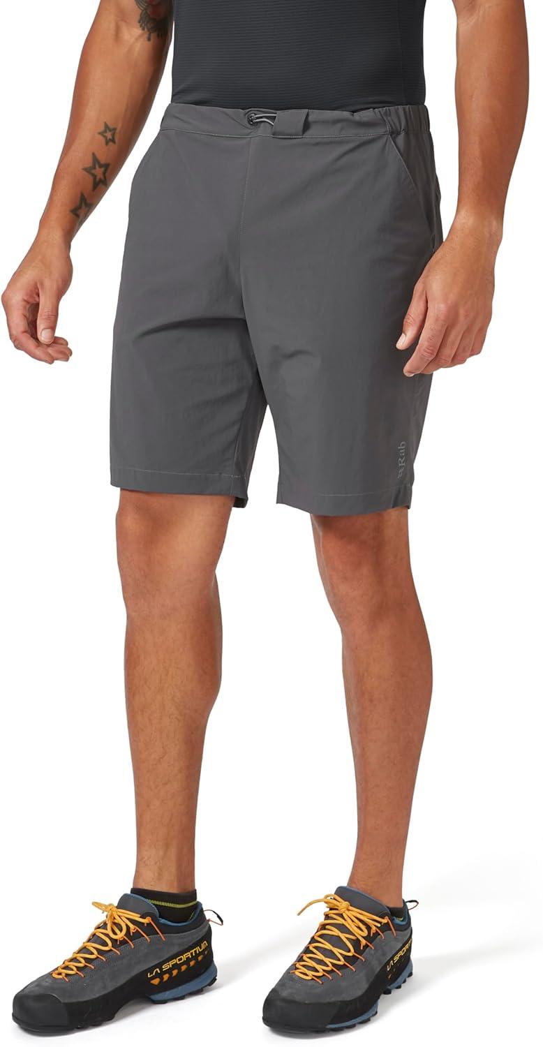 imageRab Mens Momentum Shorts QuickDrying Lightweight Active Shorts for Hiking Trekking ampamp ClimbingGraphene