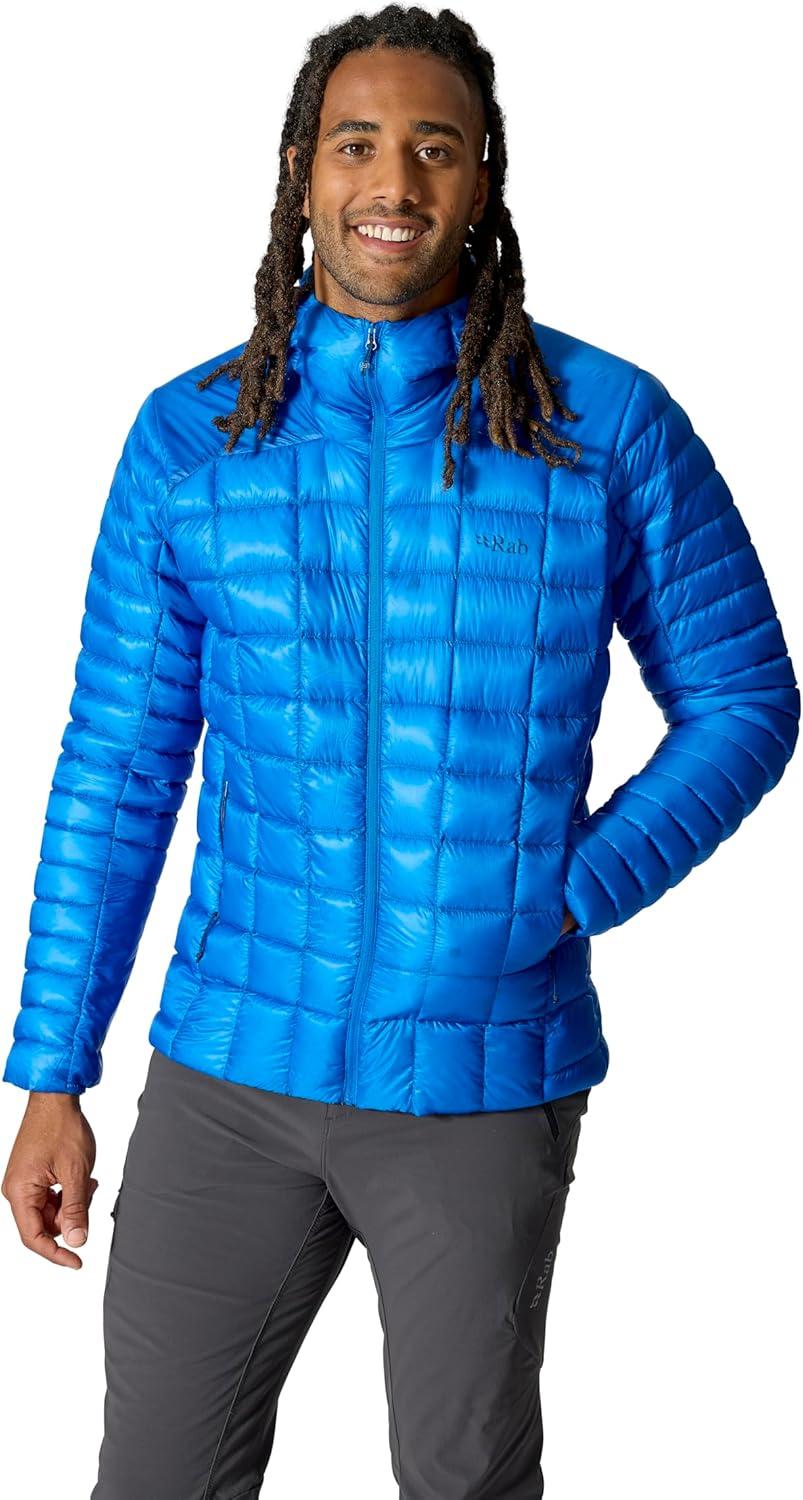 imageRab Mens Mythic Alpine Light Jacket Down Insulated WaterRepellent Windproof Coat for Hiking Climbing ampamp MountaineeringMaya Blue