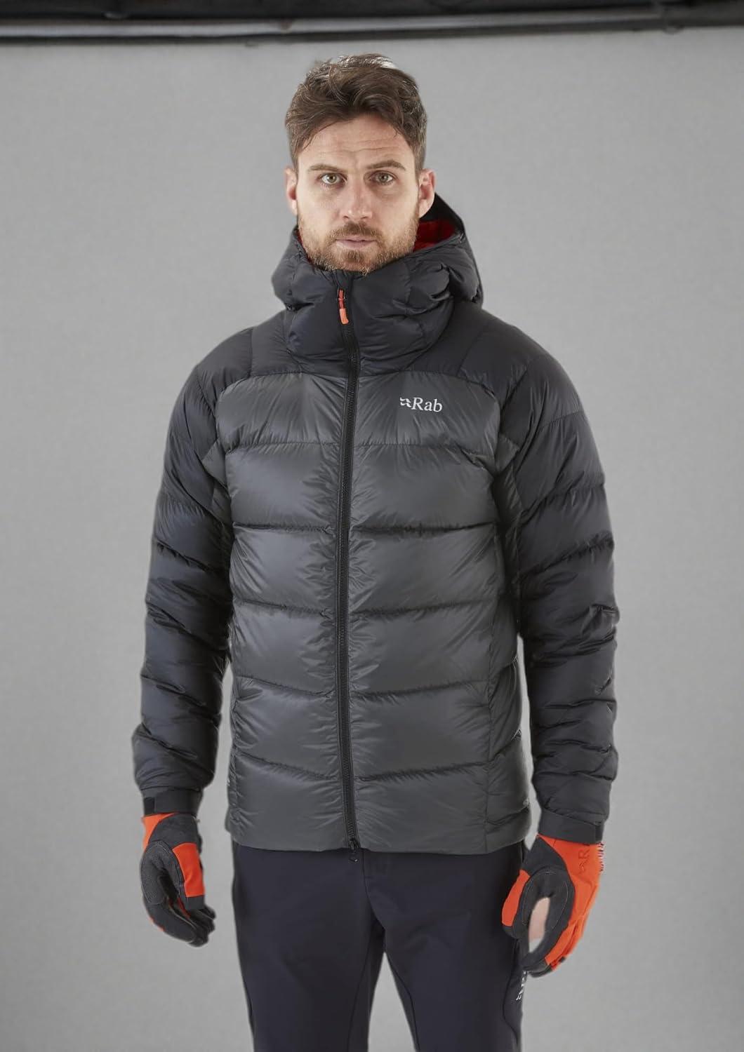 imageRab Mens Neutrino Pro Hoody Lightweight Warm Down Coat for Climbing ampamp MountaineeringBlackGrapheneBlack