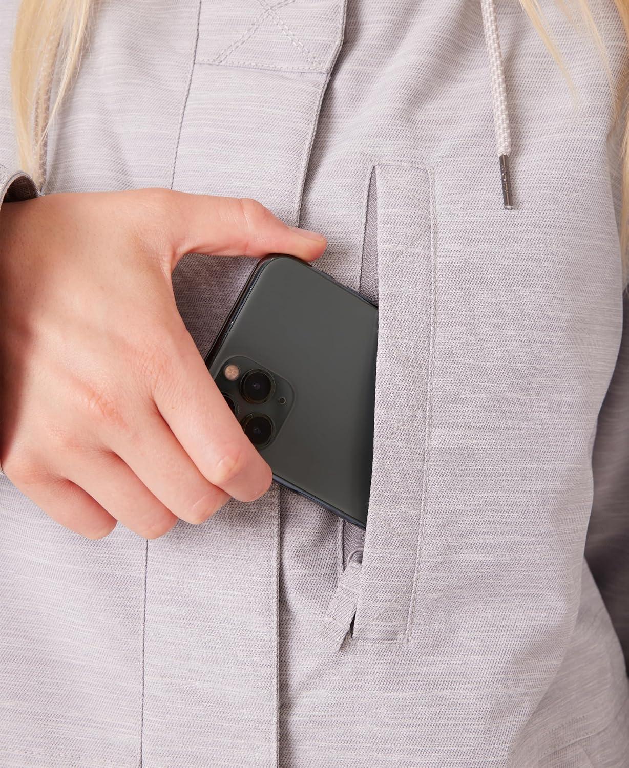 imageRoxy womens Billie Jacket 10k Waterproof Snow Jacket Tailored Fit Pfasfree InsulatedAsh