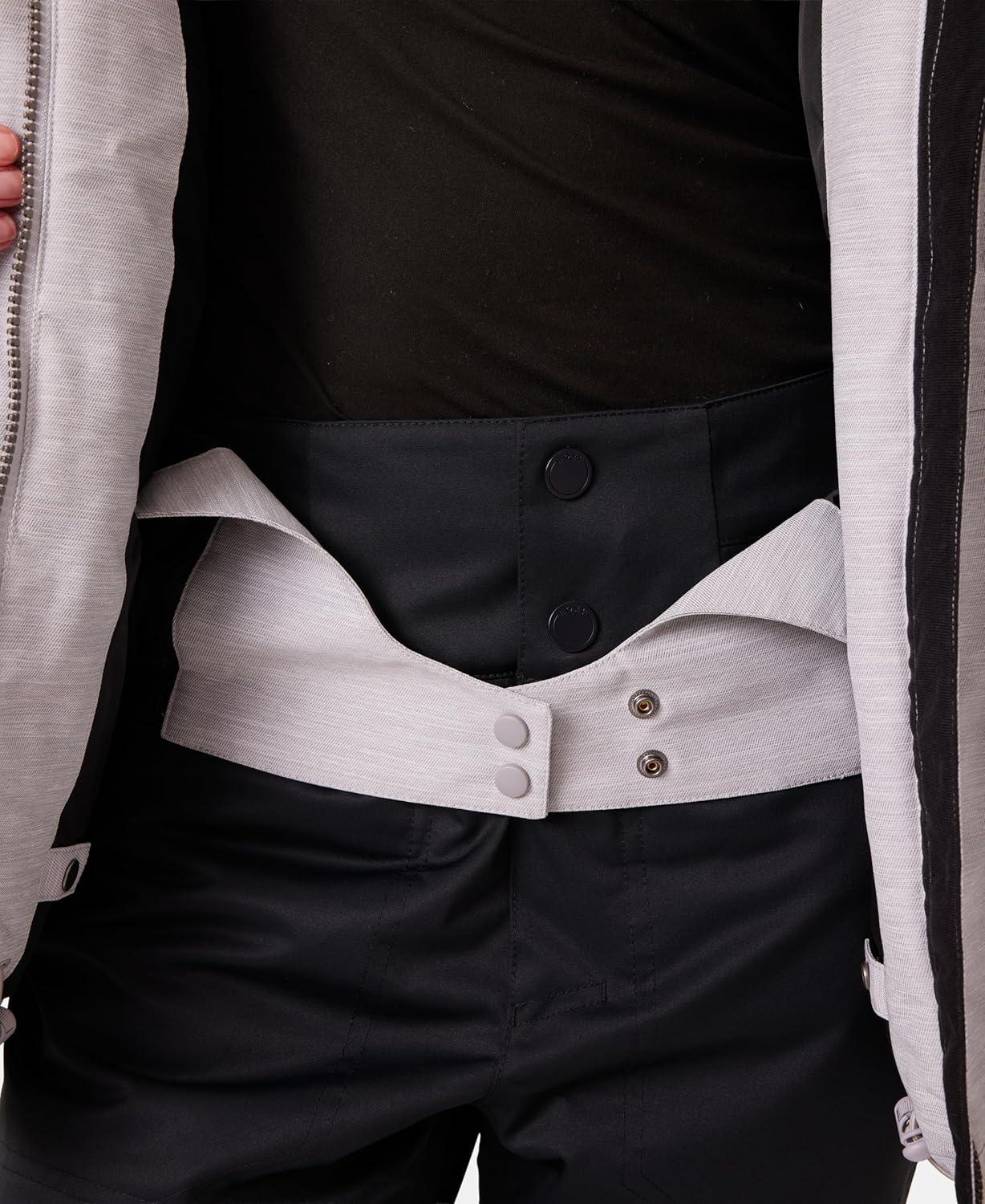 imageRoxy womens Billie Jacket 10k Waterproof Snow Jacket Tailored Fit Pfasfree InsulatedAsh