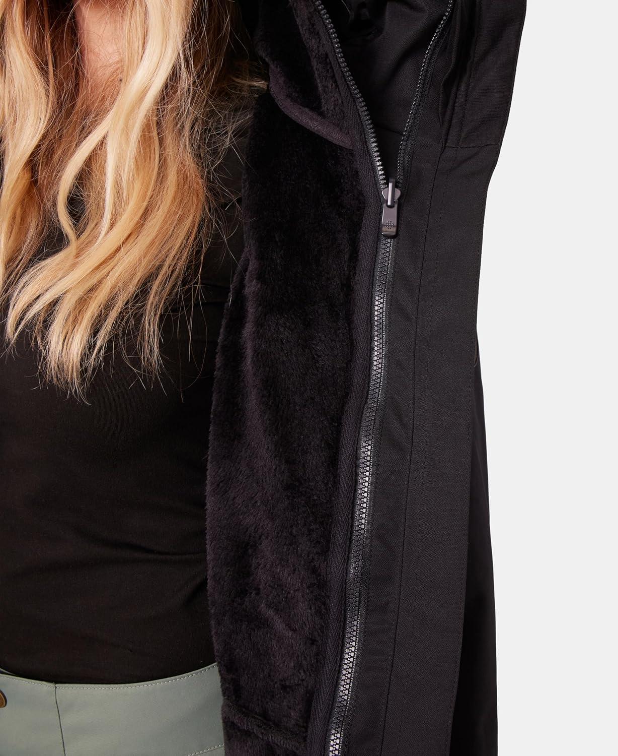 imageRoxy womens Billie Jacket 10k Waterproof Snow Jacket Tailored Fit Pfasfree InsulatedBlack