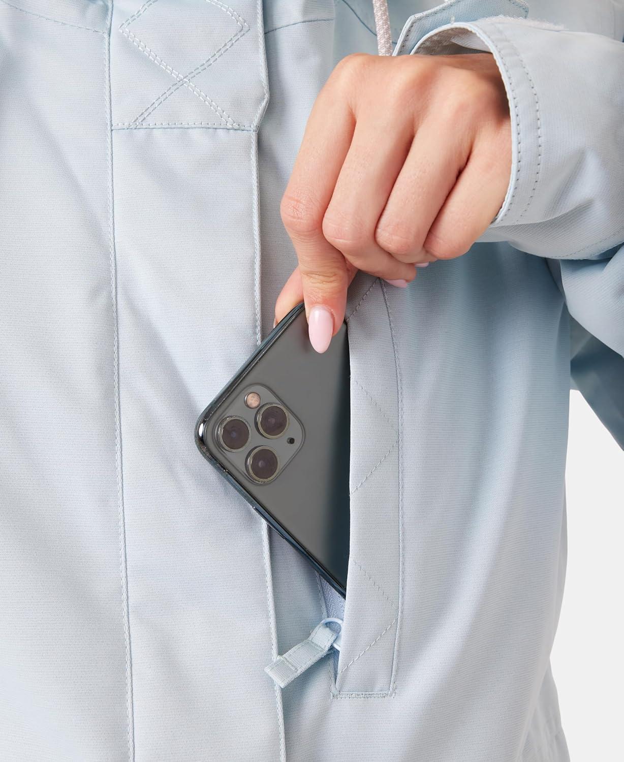 imageRoxy womens Billie Jacket 10k Waterproof Snow Jacket Tailored Fit Pfasfree InsulatedLight Blue