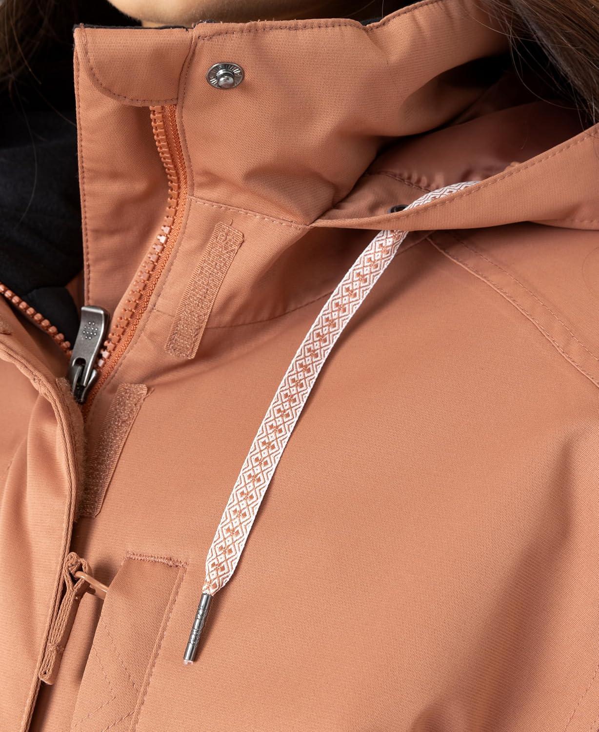 imageRoxy womens Billie Jacket 10k Waterproof Snow Jacket Tailored Fit Pfasfree InsulatedRusset