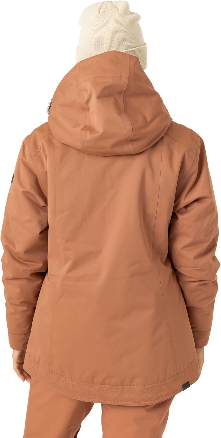 imageRoxy womens Billie Jacket 10k Waterproof Snow Jacket Tailored Fit Pfasfree InsulatedRusset