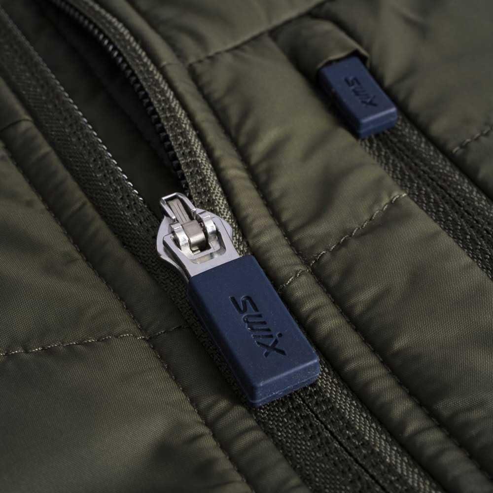 imageSwix Mens Dynamic Hybrid Breathable Windproof Active Outdoor Cross Country Skiing Winter Sports Insulated JacketOliveDark Olive