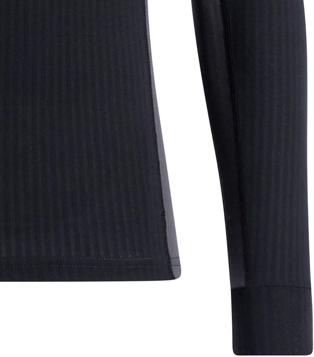 imageSwix Mens Racex Classic Half Zip Long Sleeve QuickDrying Stretch Slim Fit Baselayer TopBlackPhantom