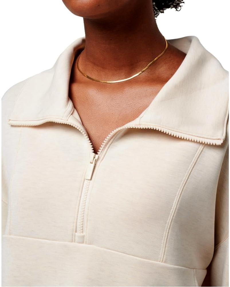 imageTravisMathew Womens Skyloft Soft 12 ZipHeather Brazilian Sand