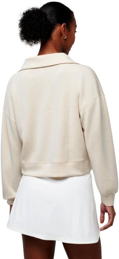 imageTravisMathew Womens Skyloft Soft 12 ZipHeather Brazilian Sand