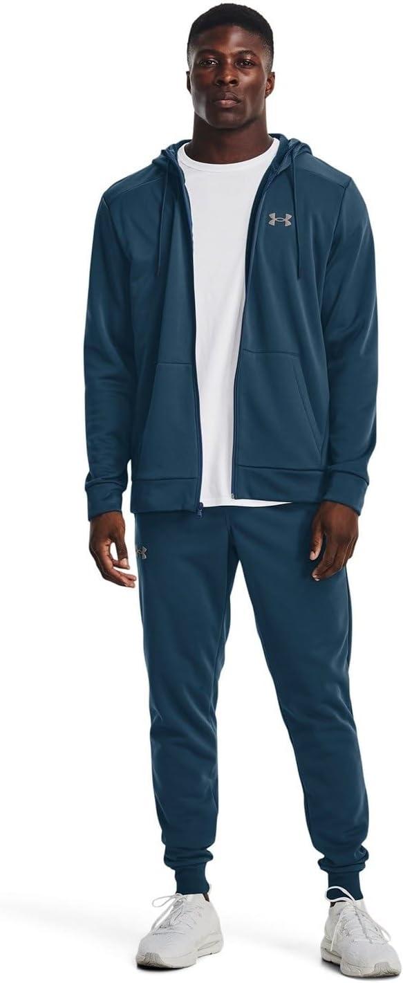 imageUnder Armour Mens Armourfleece Full Zip Hoodie437 Petrol Blue Pewter
