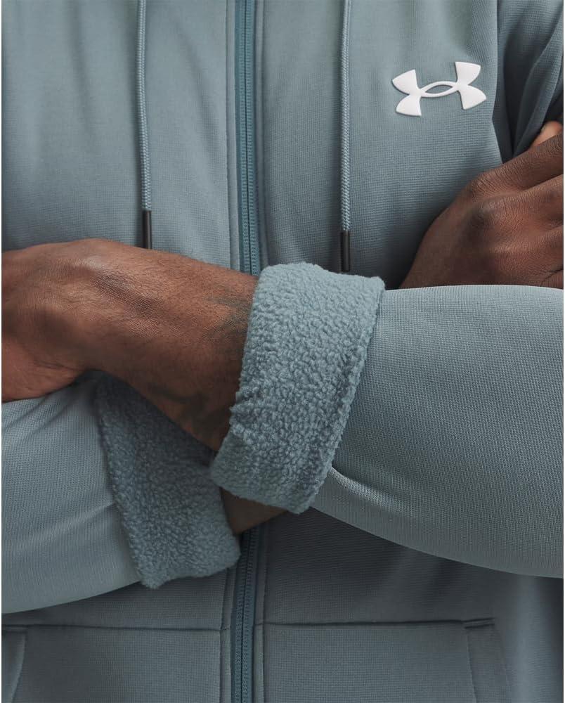 imageUnder Armour Mens Armourfleece Full Zip Hoodie587 Jasper Blue White