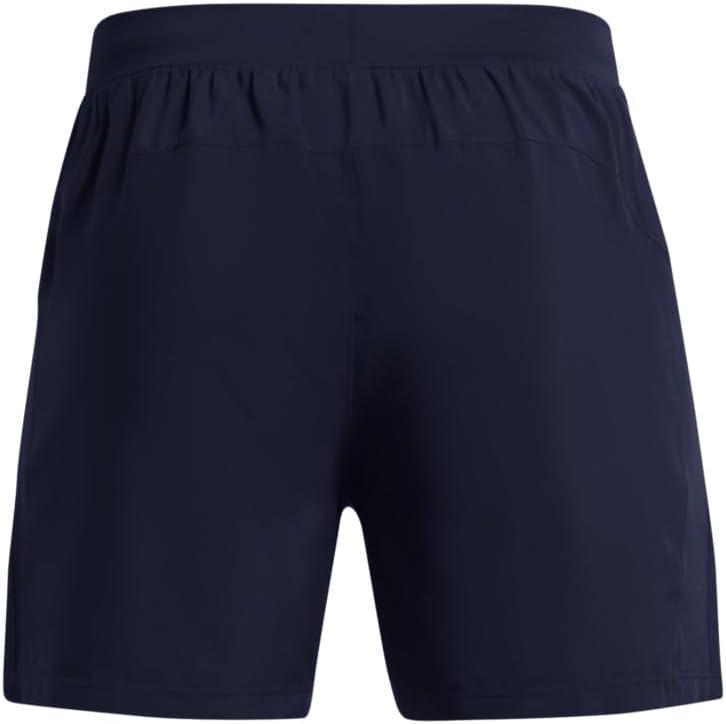 imageUnder Armour Mens Launch Run 5quot Shorts410 Midnight Navy Midnight Navy Reflective