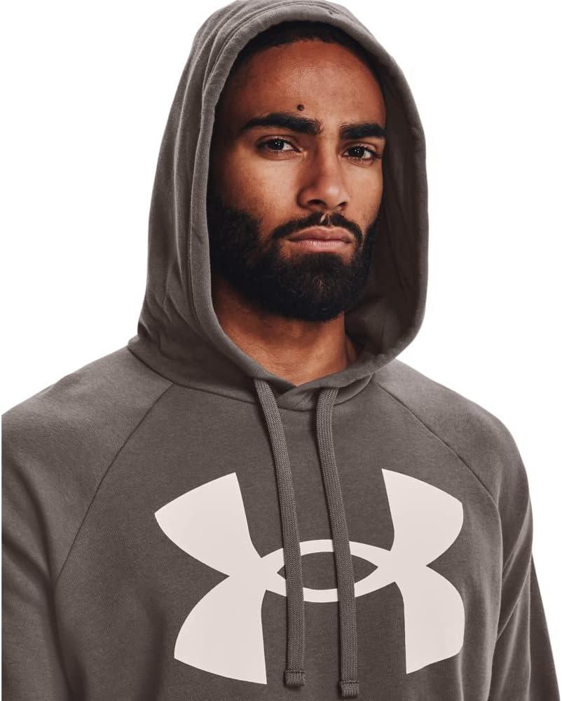 imageUnder Armour Mens Rival Fleece Sportstyle Logo Hoodie176 Fresh Clay Onyx White