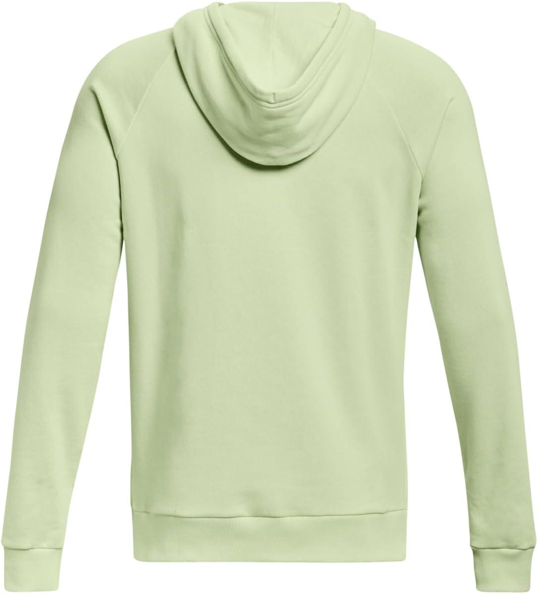 imageUnder Armour Mens Rival Fleece Sportstyle Logo Hoodie369 Phosphor Green Onyx White