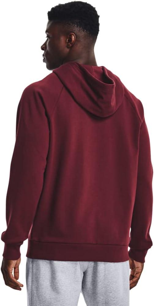 imageUnder Armour Mens Rival Fleece Sportstyle Logo Hoodie690 Chestnut Red Onyx White