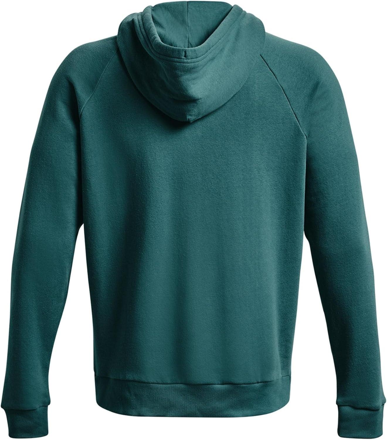 imageUnder Armour Mens Rival Fleece Sportstyle Logo Hoodie722 Coastal Teal Onyx White