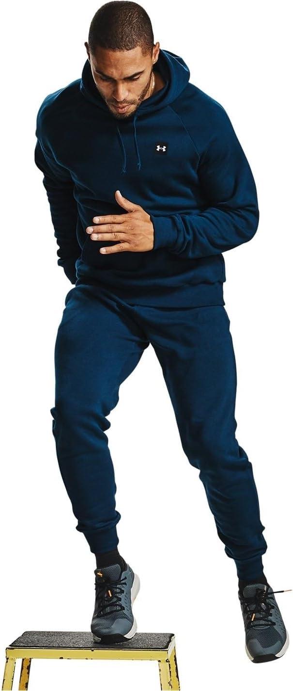 imageUnder Armour Mens Rival Fleece Sportstyle Logo HoodieAcademy Blue 408Onyx White