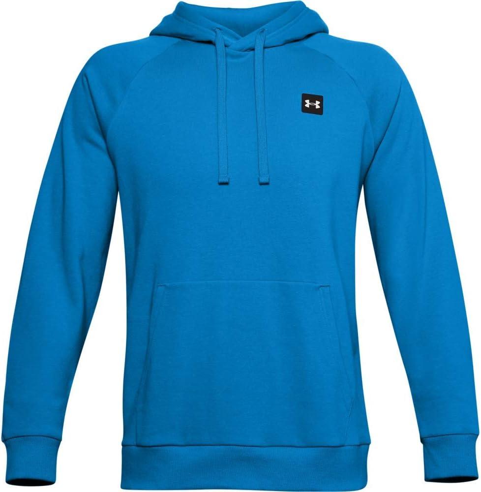 imageUnder Armour Mens Rival Fleece Sportstyle Logo HoodieElectric Blue 428Onyx White