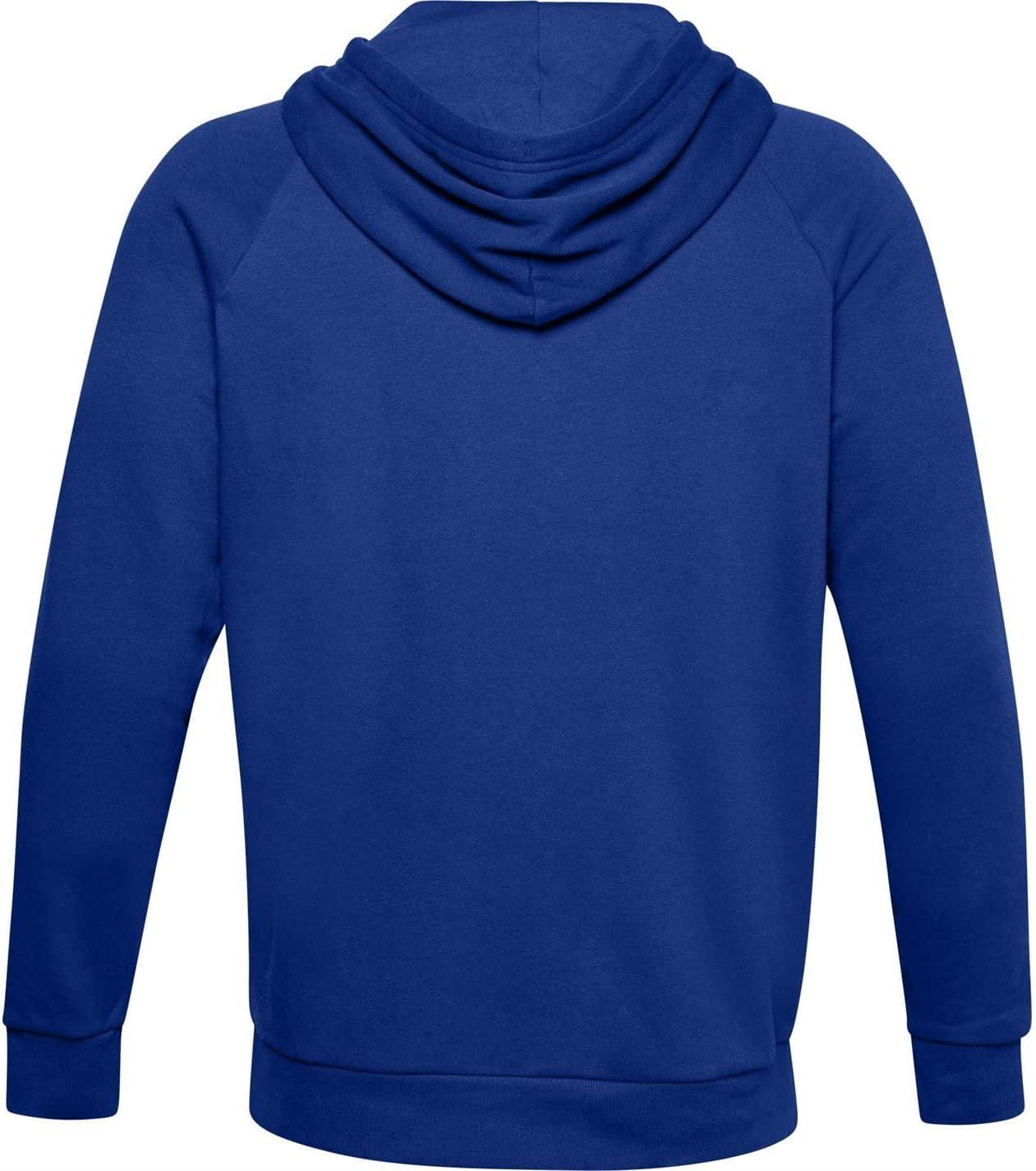 imageUnder Armour Mens Rival Fleece Sportstyle Logo HoodieJupiter Blue 584Onyx White
