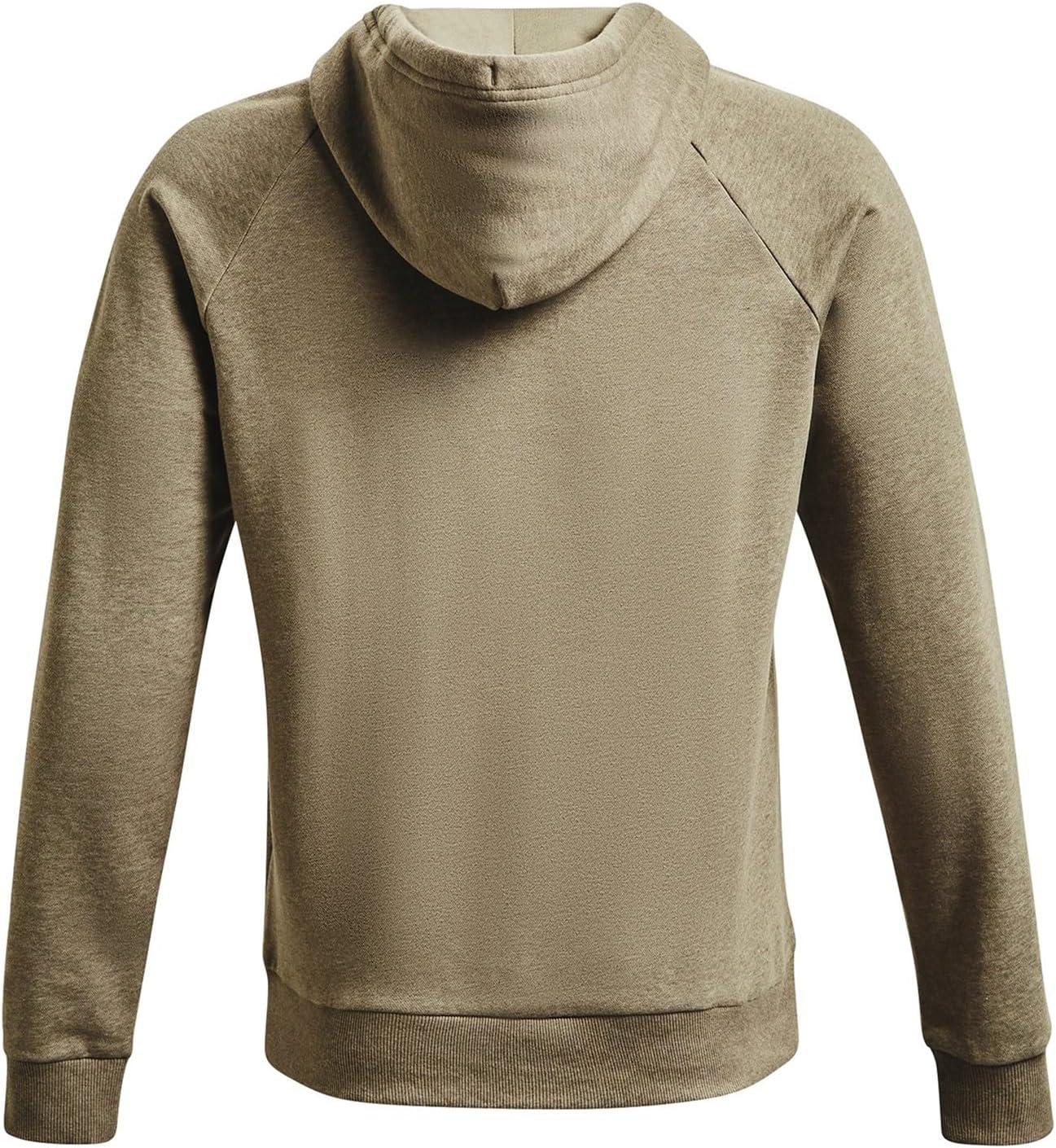 imageUnder Armour Mens Rival Fleece Sportstyle Logo HoodieKhaki Gray Light Heather 038Gray