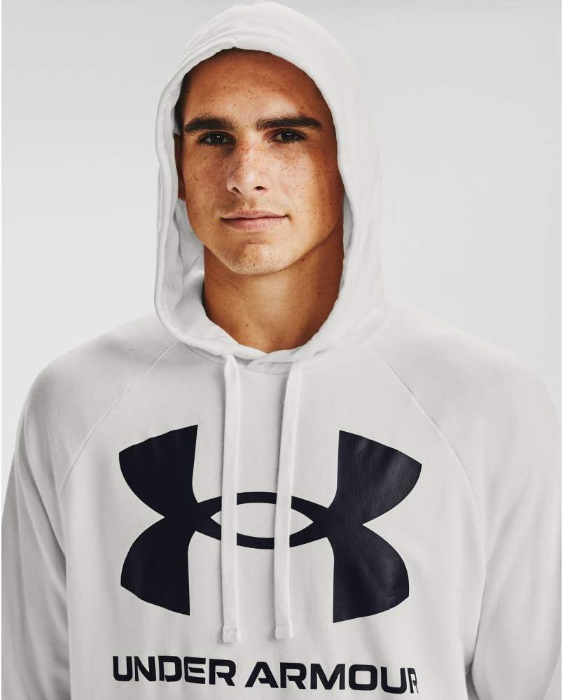 imageUnder Armour Mens Rival Fleece Sportstyle Logo HoodieOnyx White 112Black