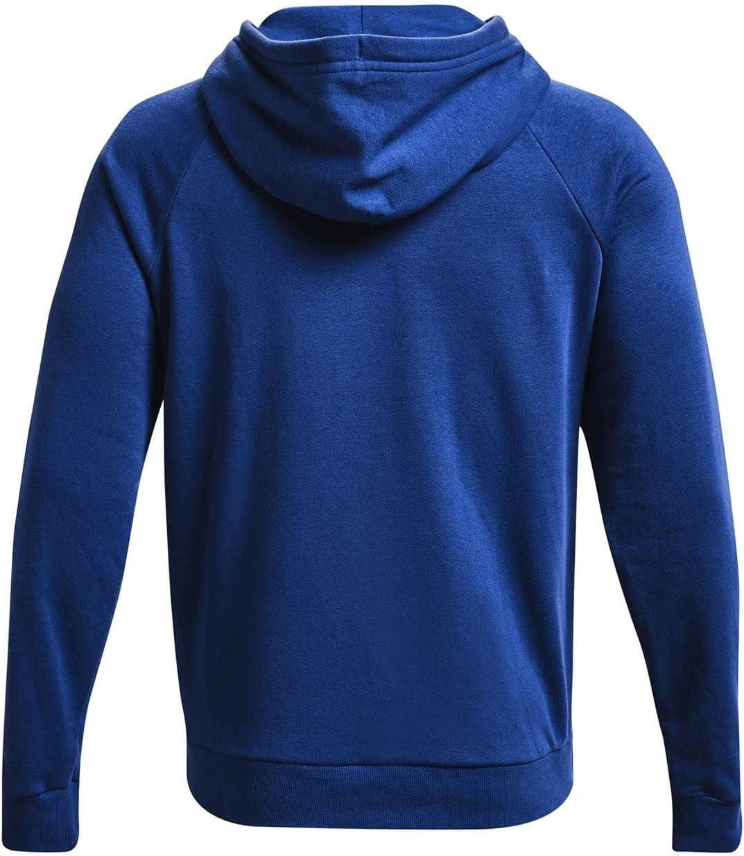 imageUnder Armour Mens Rival Fleece Sportstyle Logo HoodieTech Blue 432Onyx White