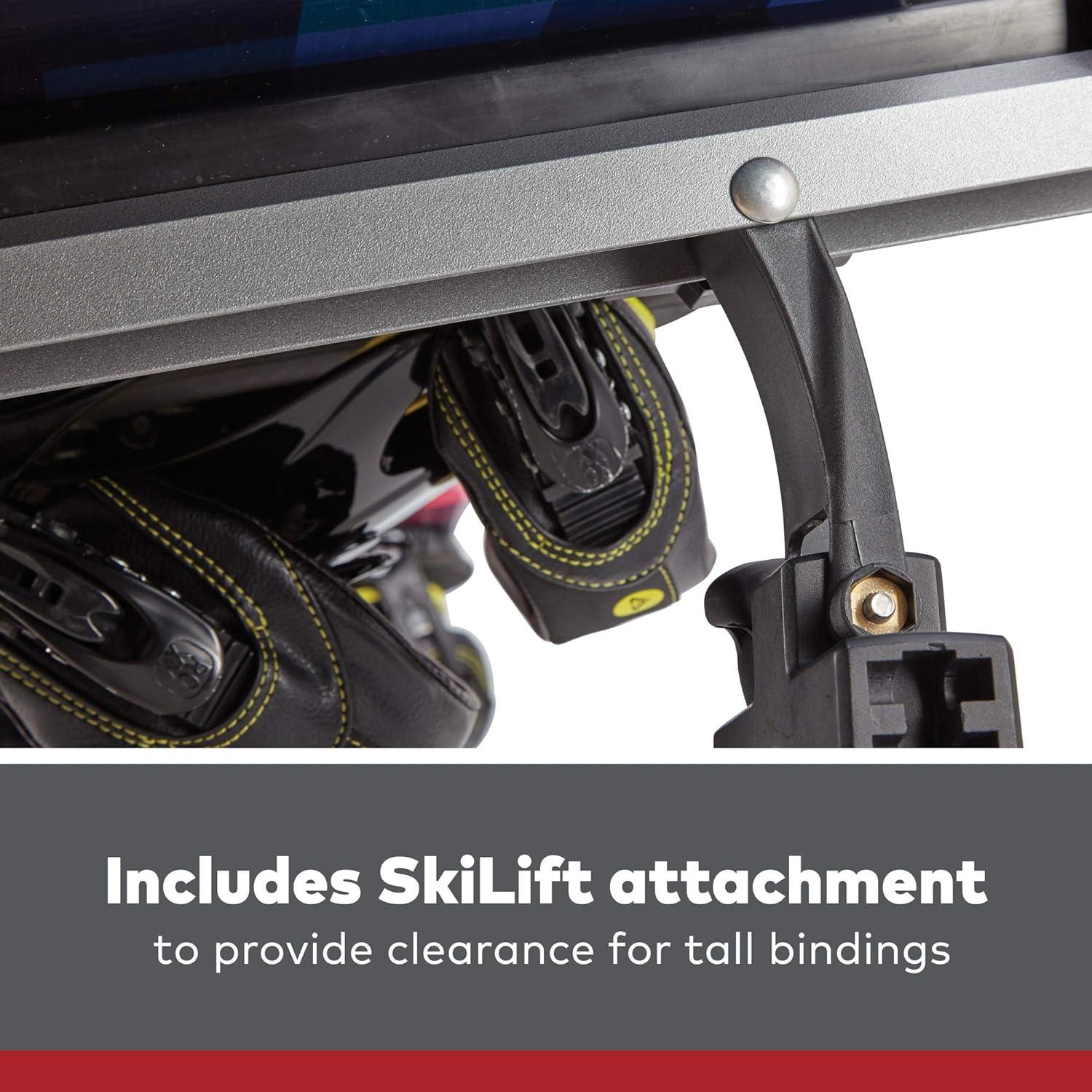 imageYAKIMA FreshTrack Ski ampamp Snowboard Mount Fits Most Roof Racks6 Ski Pairs2 Snowboards