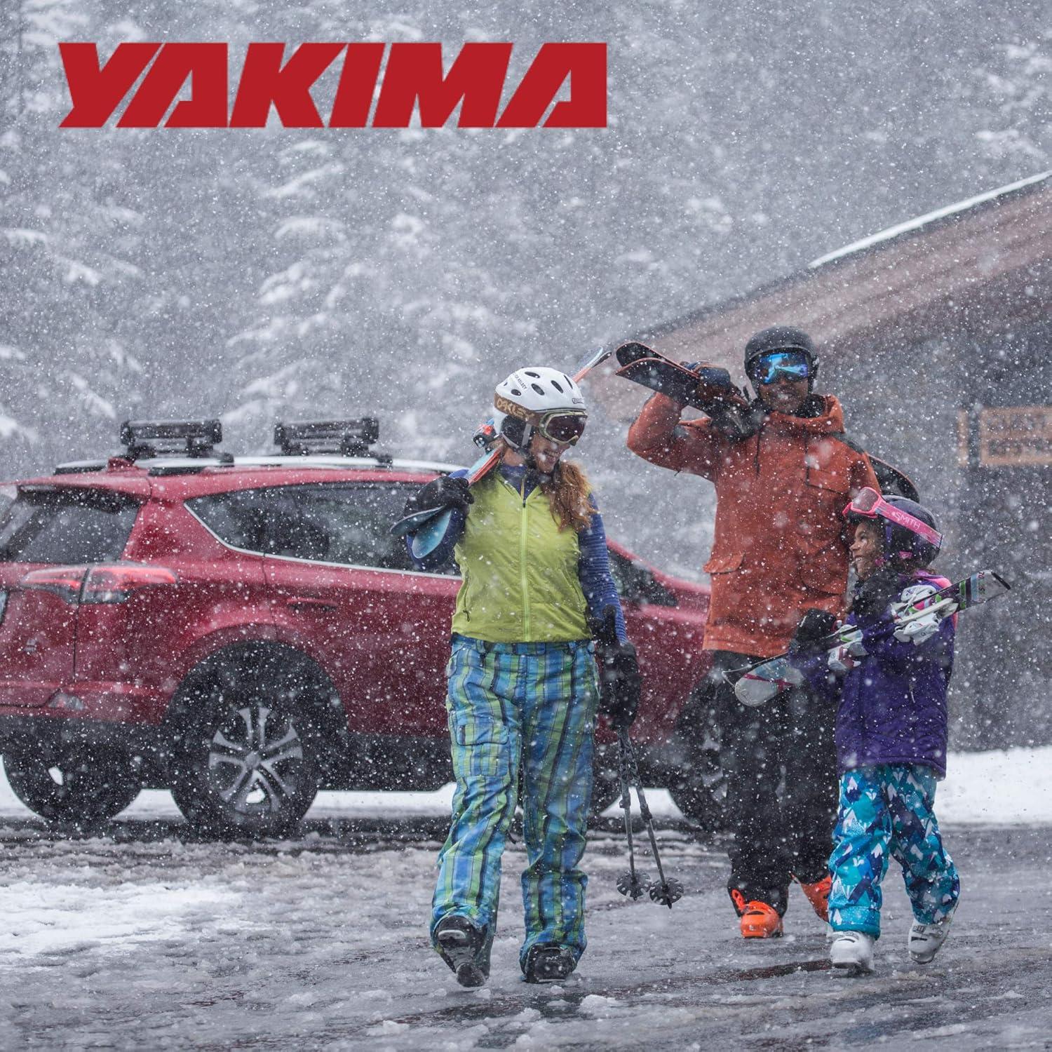 imageYAKIMA FreshTrack Ski ampamp Snowboard Mount Fits Most Roof Racks6 Ski Pairs2 Snowboards