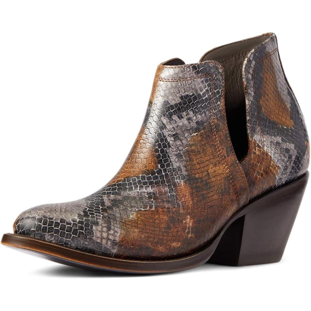 imageARIAT womens Dixon Chimayo Western BootBrown Snake Print