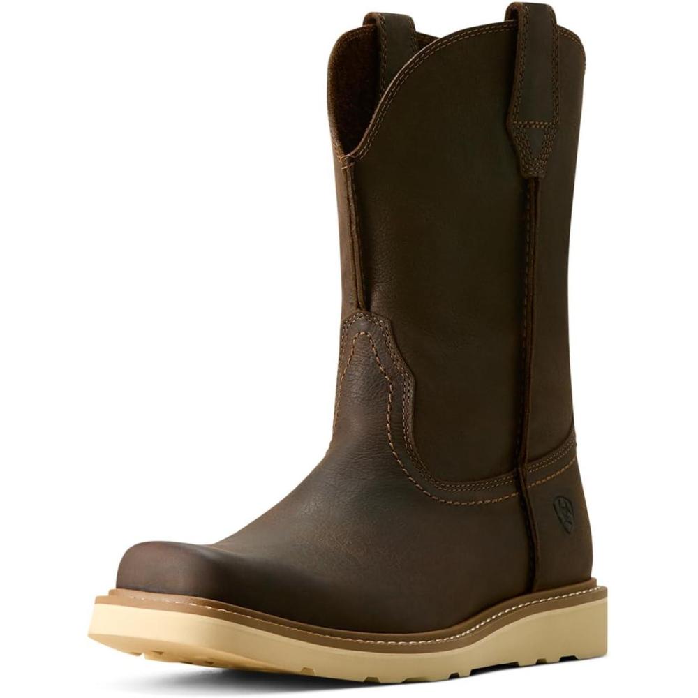 imageAriat Rambler Recon Western Boots Mens Square Toe Work BootDark Brown