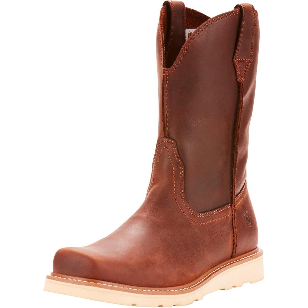 imageAriat Rambler Recon Western Boots Mens Square Toe Work BootFoothill Brown