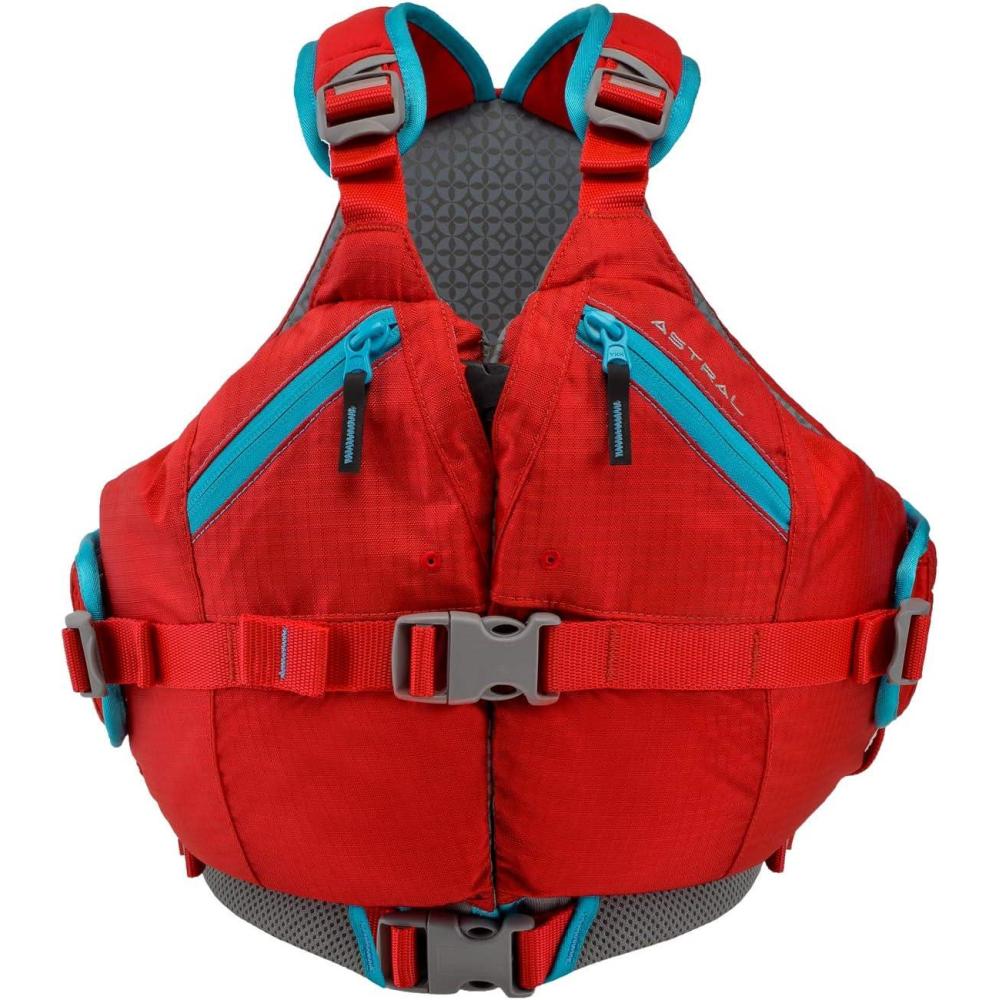 imageAstral Otter 20 Kids Life Jacket Comfortable Padded USCG Type III PFD Youth Life Vest for SUP Sailing ampamp WhitewaterRed