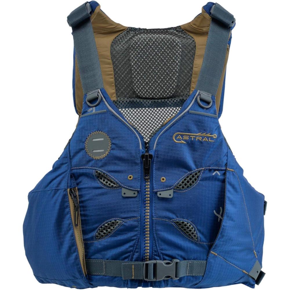 imageAstral VEight Fisher Life Jacket HighVentilation USCG Type III PFD Adult Life Vest for Fishing ampamp TouringStorm Navy
