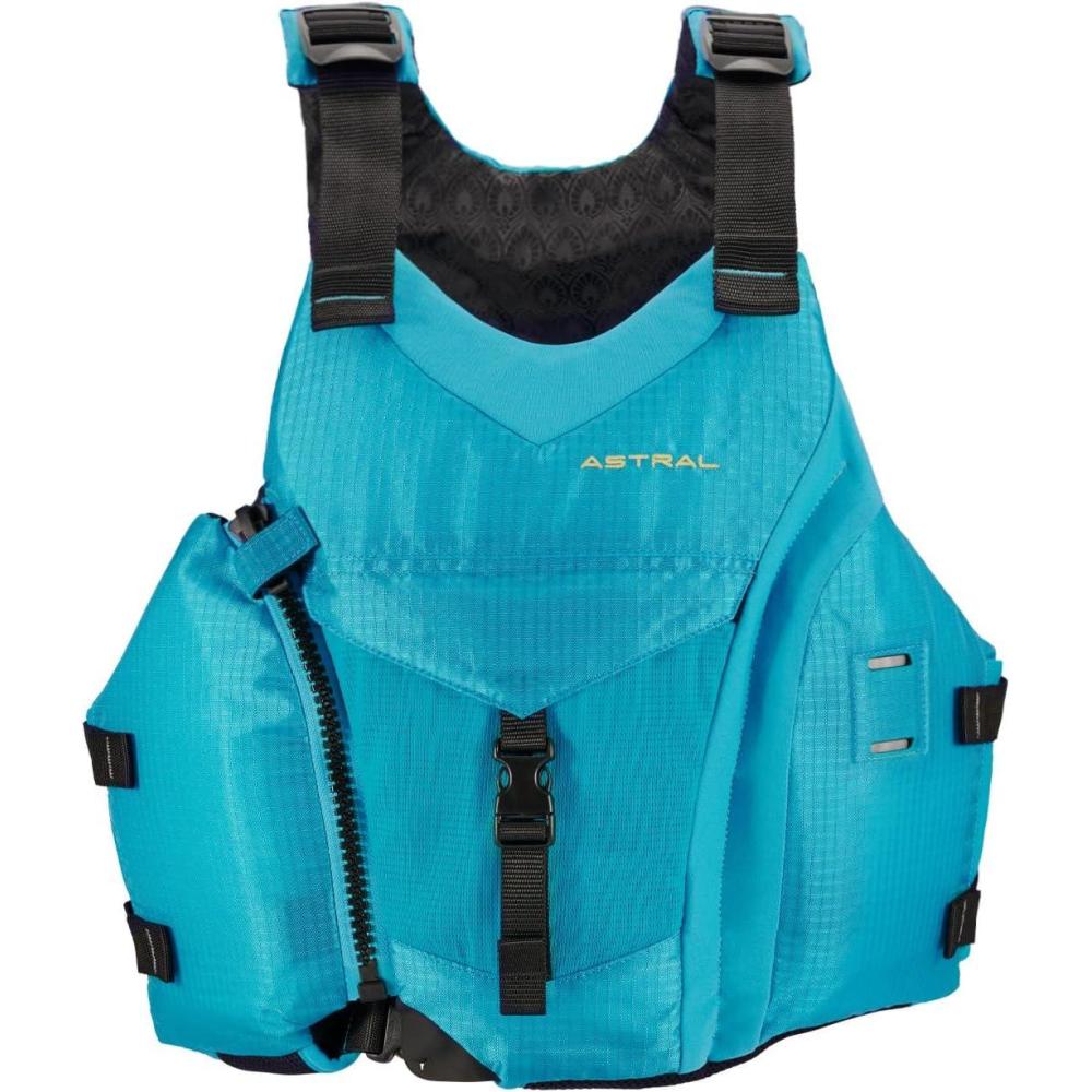 imageAstral Womens Layla Life Jacket Comfortable USCG Type III PFD Adult Life Vest for SUP Touring ampamp WhitewaterAqua Blue