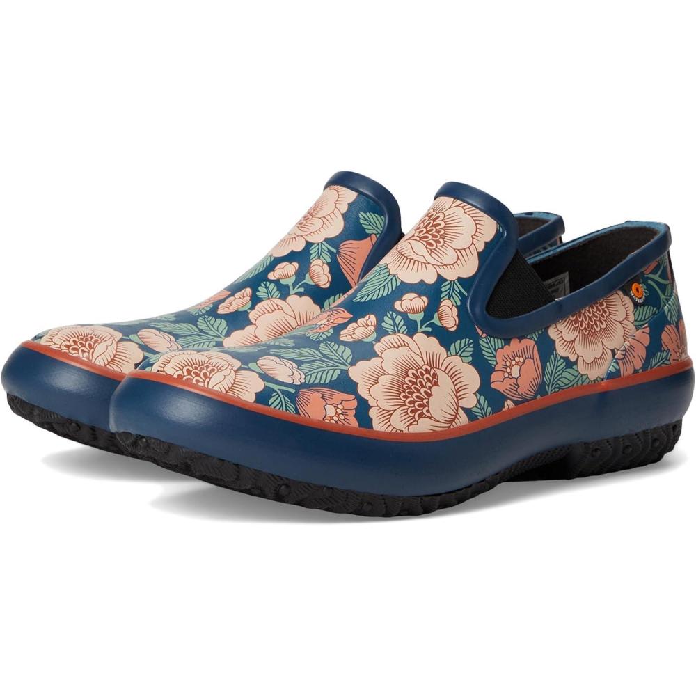 imageBOGS Womens Patch Slip on Tapestry Floral Rain BootNavy Multi