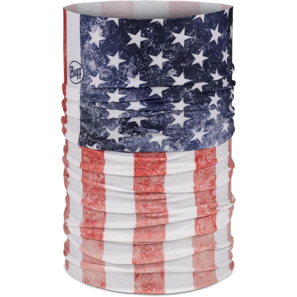 imageBUFF CoolNet UV Neck Gaiter UPF 50 Sun Protection Breathable Versatile Quick Dry Face Mask MultiColored Adult SizeFlag