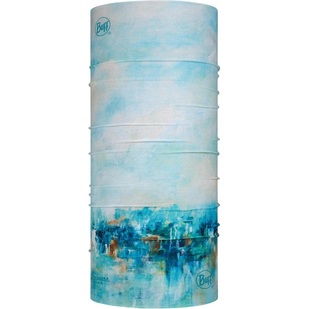 imageBUFF CoolNet UV Neck Gaiter UPF 50 Sun Protection Breathable Versatile Quick Dry Face Mask MultiColored Adult SizeLand of the Blue