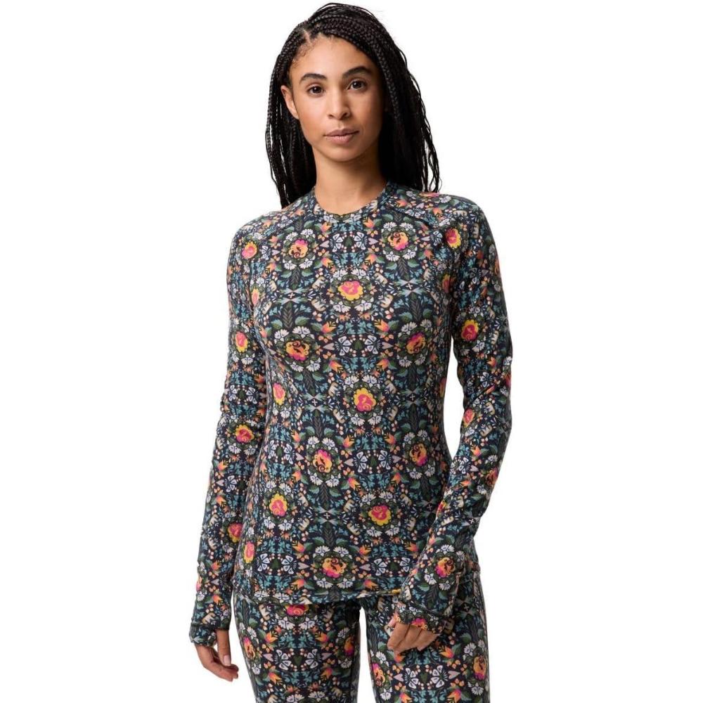 imageBackcountry Cedars RWS Merino LtWt Baselayer Crew Top WomensTyrol Floral Print