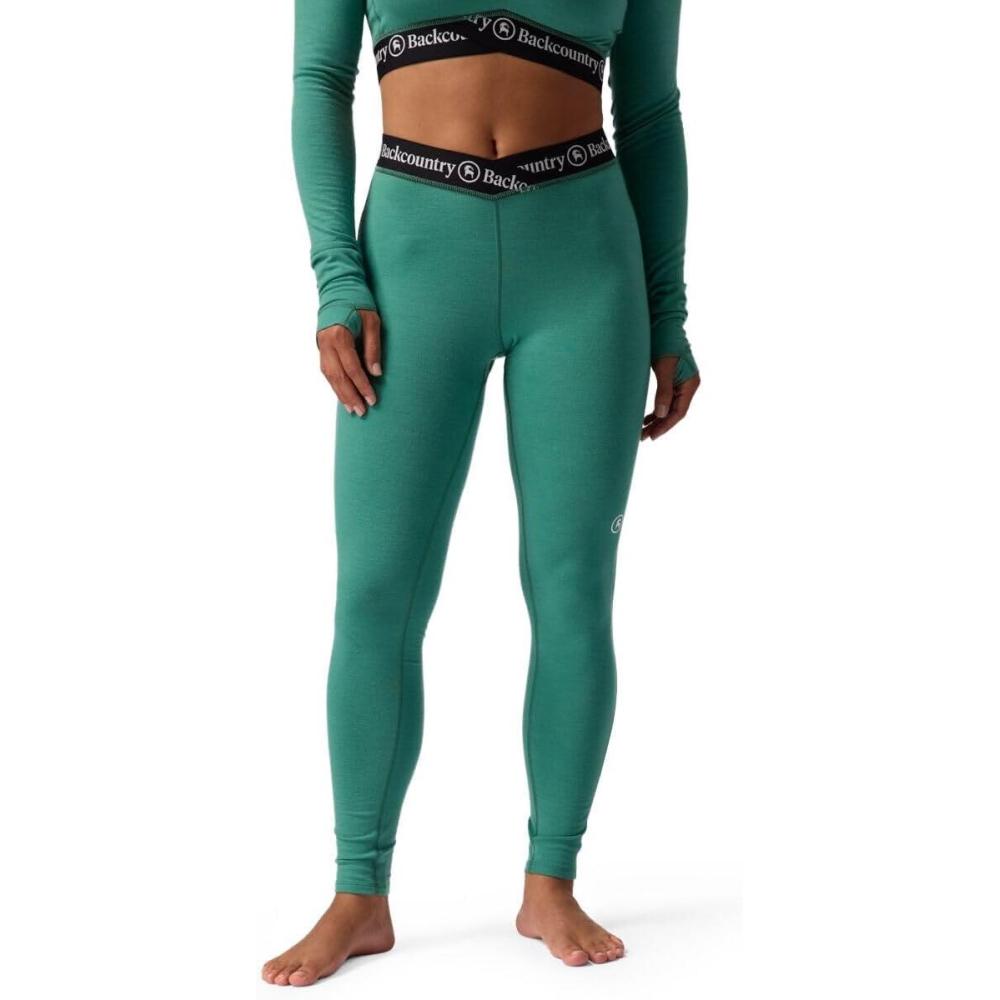imageBackcountry Cedars RWS Merino LtWt Baselayer VWaist Bottom WomensGearhead Green
