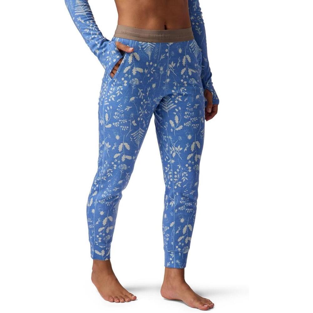 imageBackcountry Cedars RWS Merino MidWt Baselayer Jogger Bottom WomensDeja Blue Print