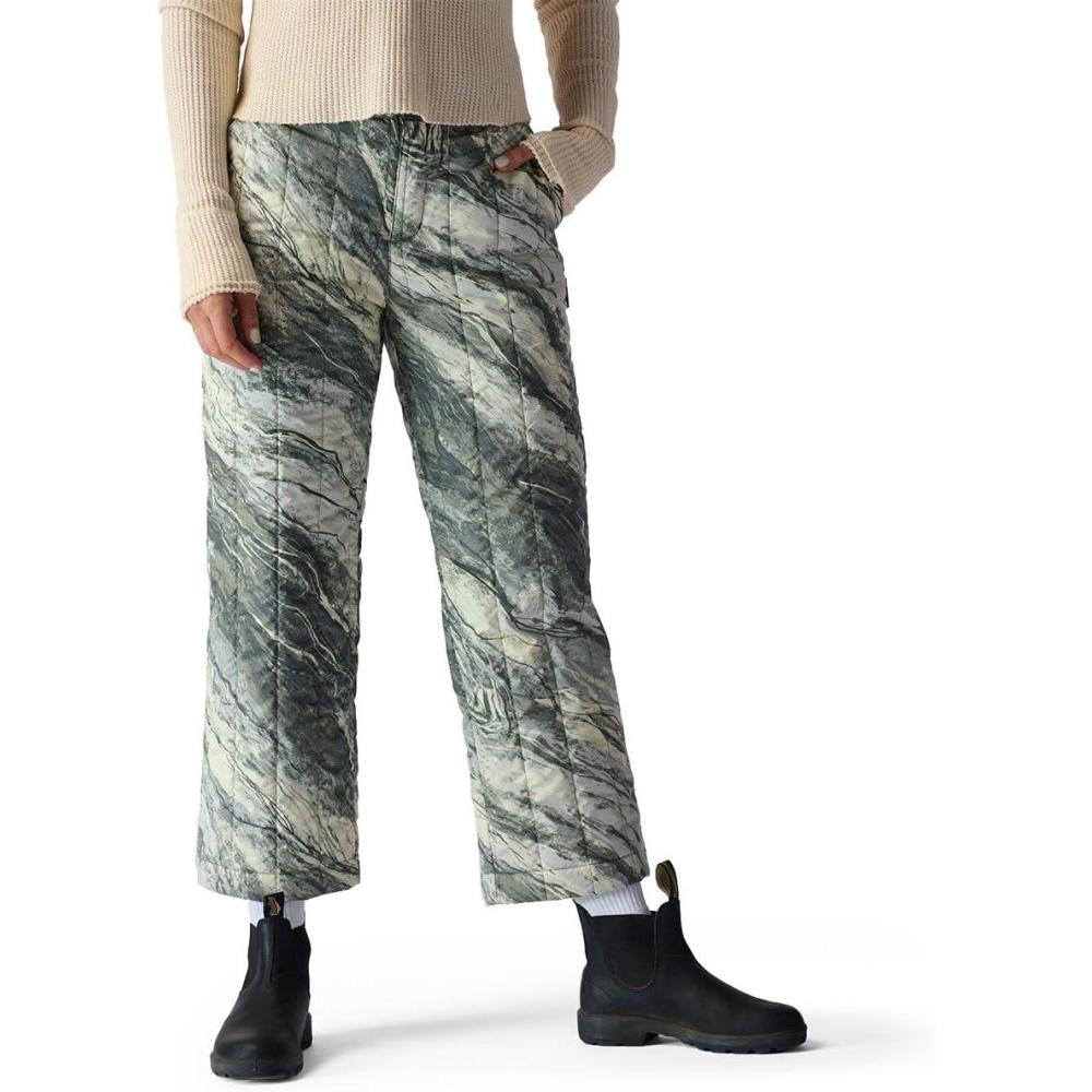 imageBackcountry Oakbury Print Synthetic Quilted Pant  WomensDesert Stone Green Print