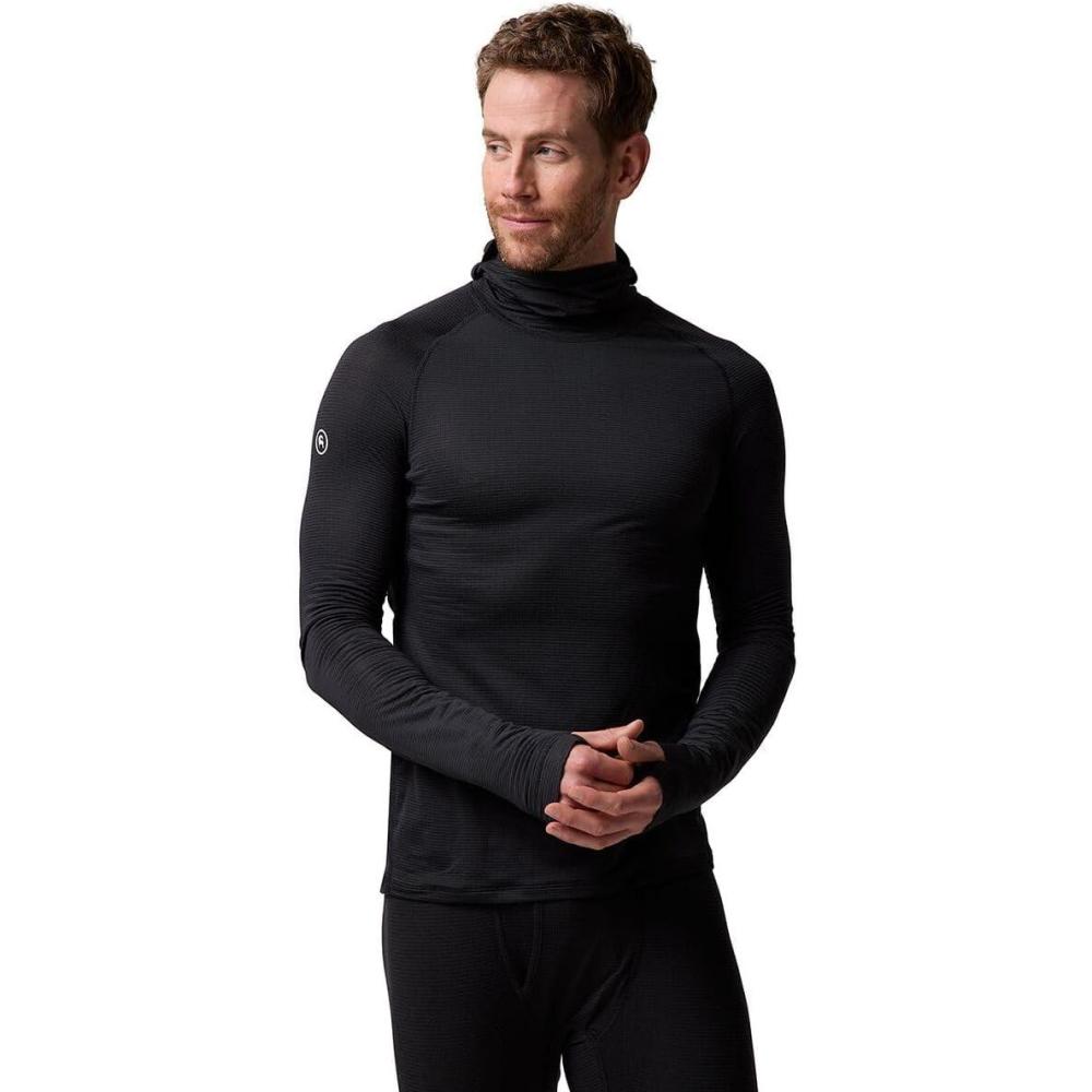 imageBackcountry Pines Microgrid UltraLT Baselayer Balaclava Top MensBlack
