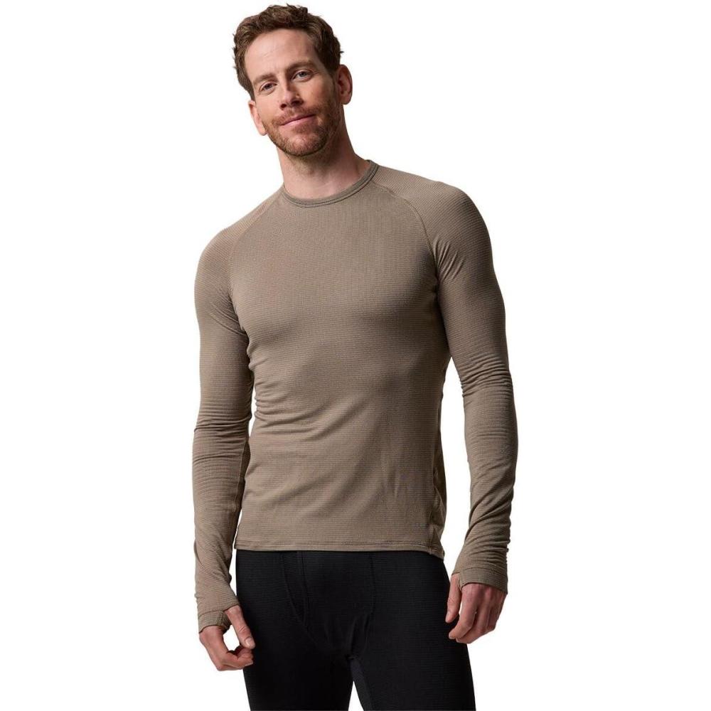 imageBackcountry Pines Microgrid UltraLT Baselayer Crew Top  MensFallen Rock