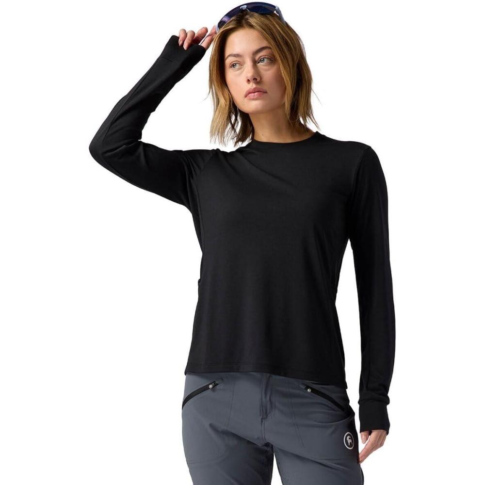 imageBackcountry Slickrock Drirelease LongSleeve Tech TShirt  WomensBlack