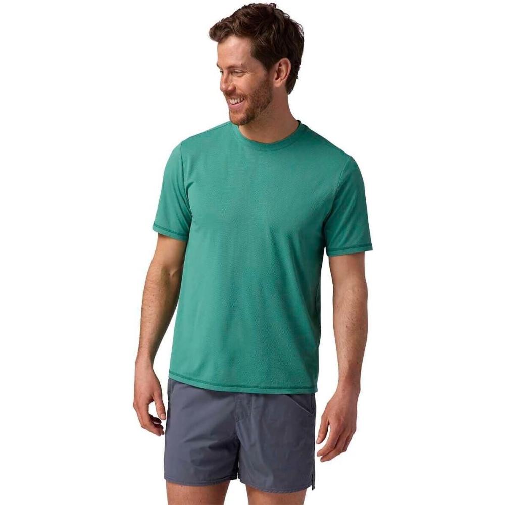 imageBackcountry Tahoe Sun ShortSleeve Crew  MensGearhead Green