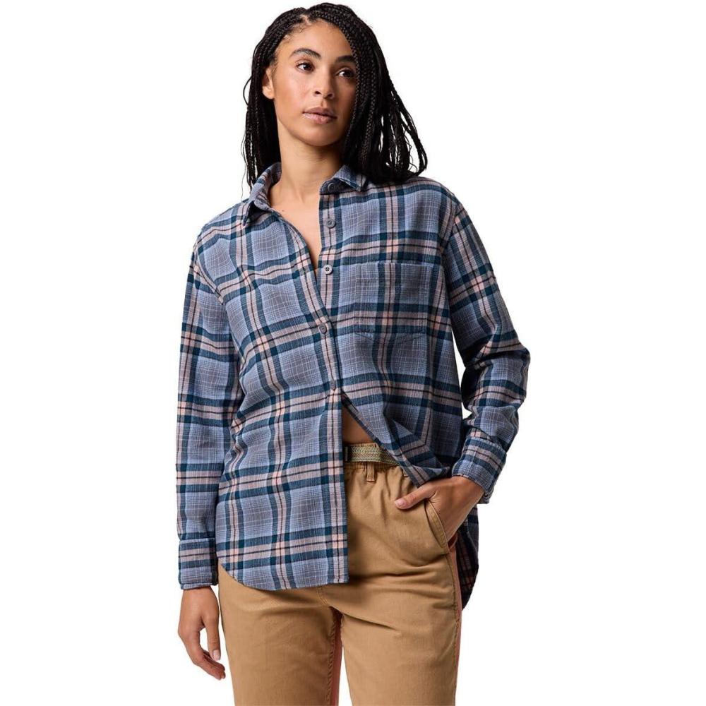 imageBackcountry Venture Classic Flannel Shirt  WomensMidnight Blue Peeler Plaid