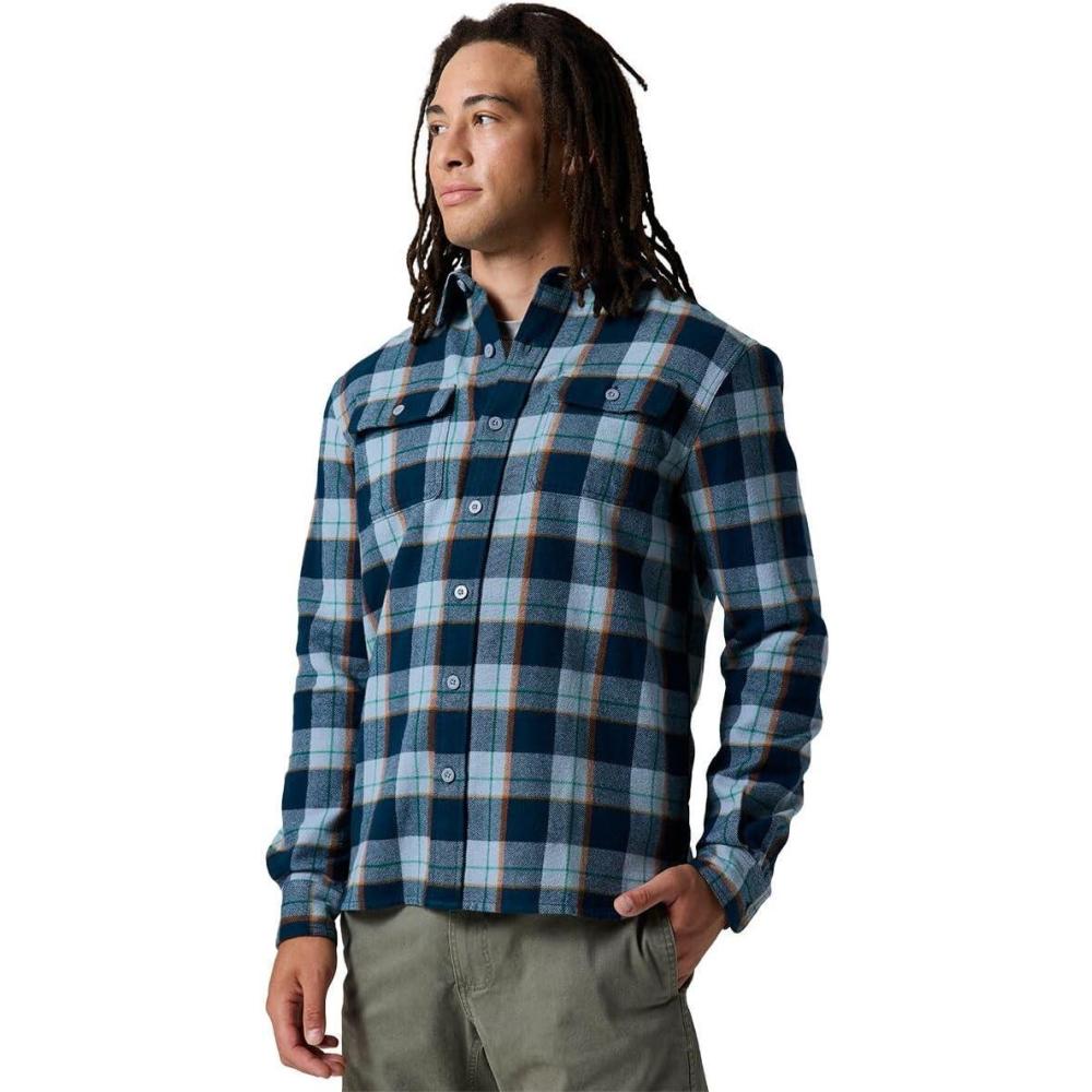 imageBackcountry Venture Midweight Flannel Shirt  MensMidnight Blue Drifter Plaid