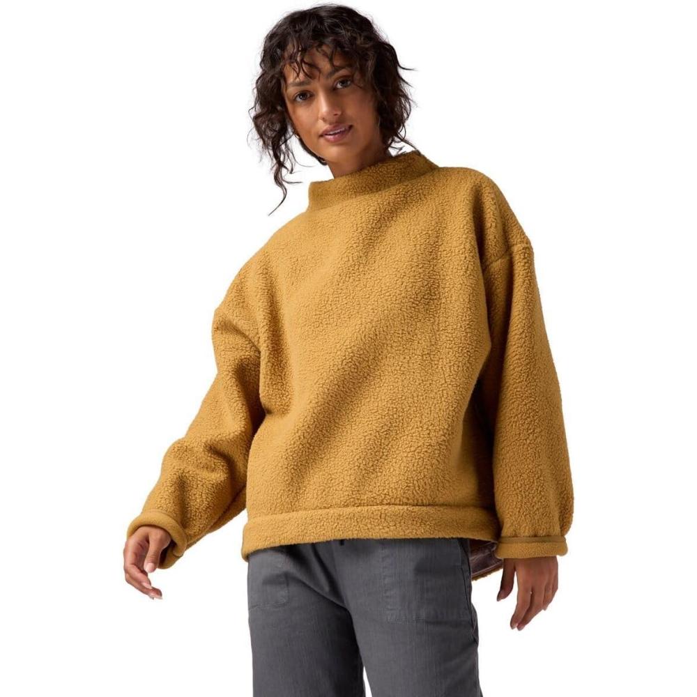 imageBackcountry Wander PileFleece MockNeck Top  WomensBistre